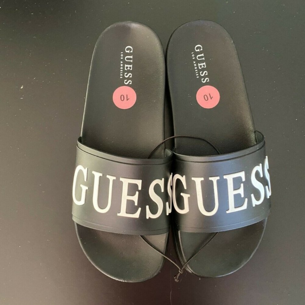 GUESS Women's WSY G MAILLE-C Black Flip Flop Slide